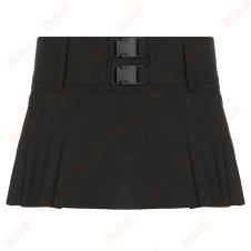 versatile leisure black short skirt